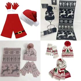 Fashionable Christmas scarf set-2282  